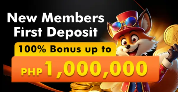 NEW MEMBER FIRST DEPOSIT GET 100% BONUS