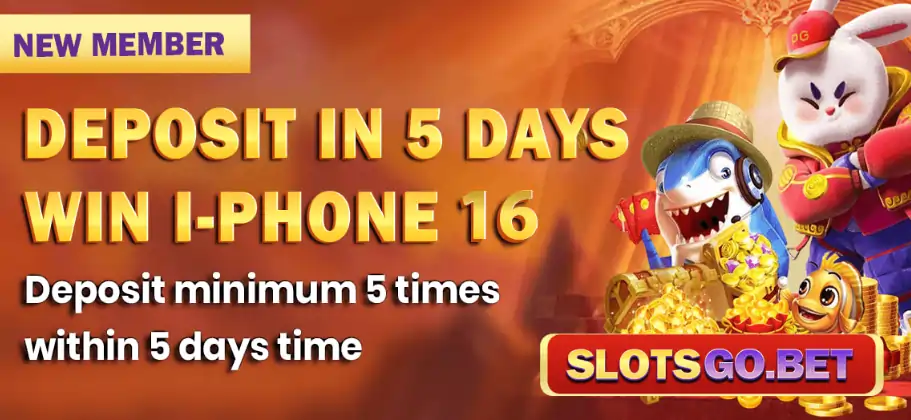 DEPOSIT IN 5 DAYS WIN IPHONE 16