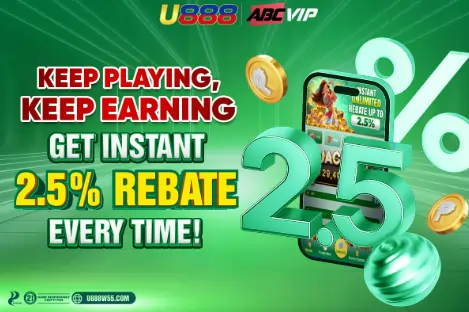 keep playing and earn 2% rebates
